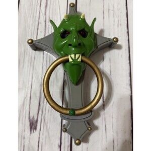 Trend Masters Green Devil Light Up Door Knocker Works! Scary Creepy